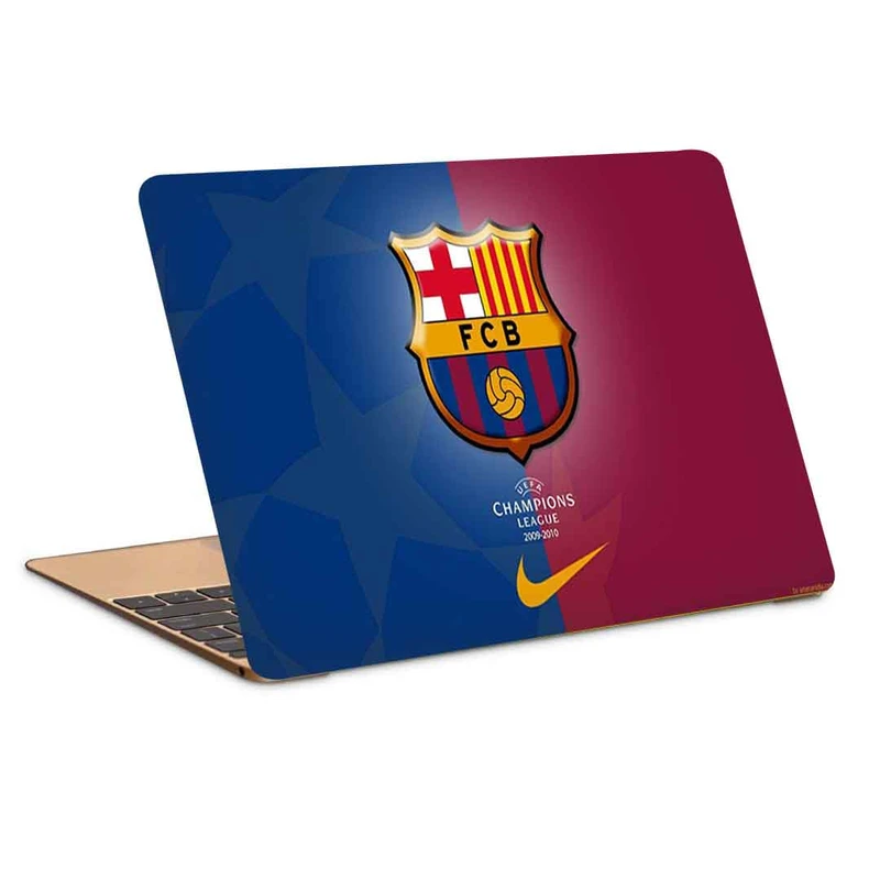 استیکر لپ تاپ طرح f.c barcelona  کد c-280مناسب برای لپ تاپ 15.6 اینچ