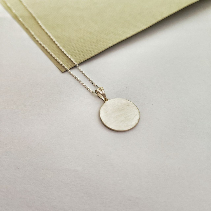 گردنبند نقره زنانه مدل دایره