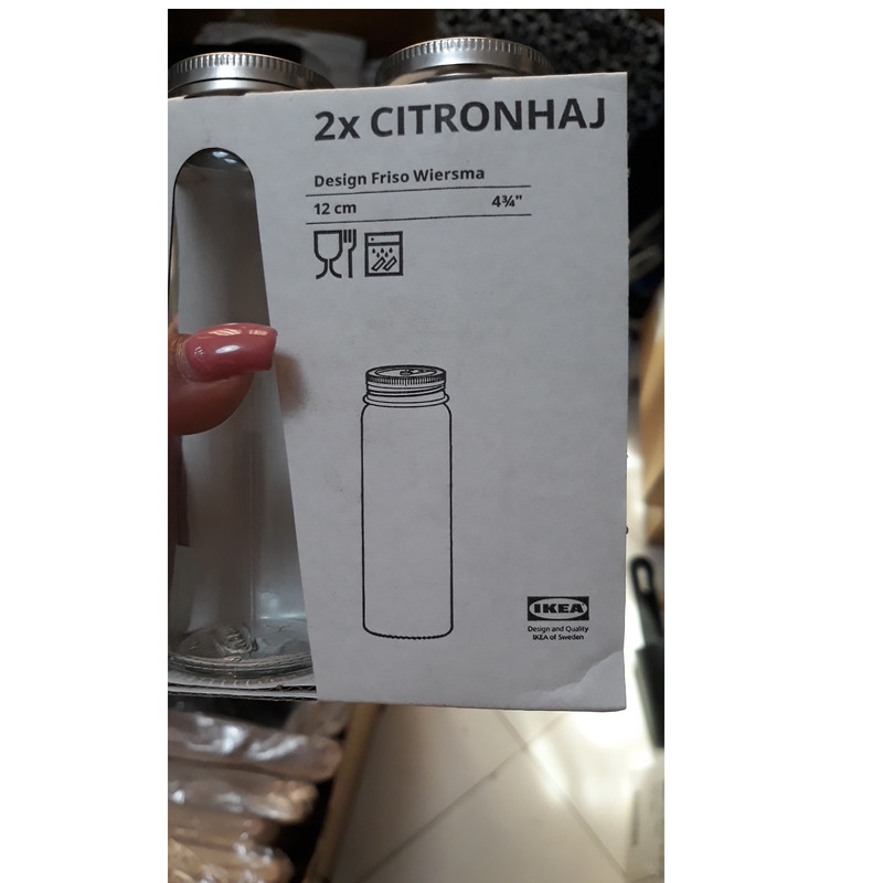 نمک و فلفل پاش ایکیا مدل  CITRONHAJ بسته 2 عددی