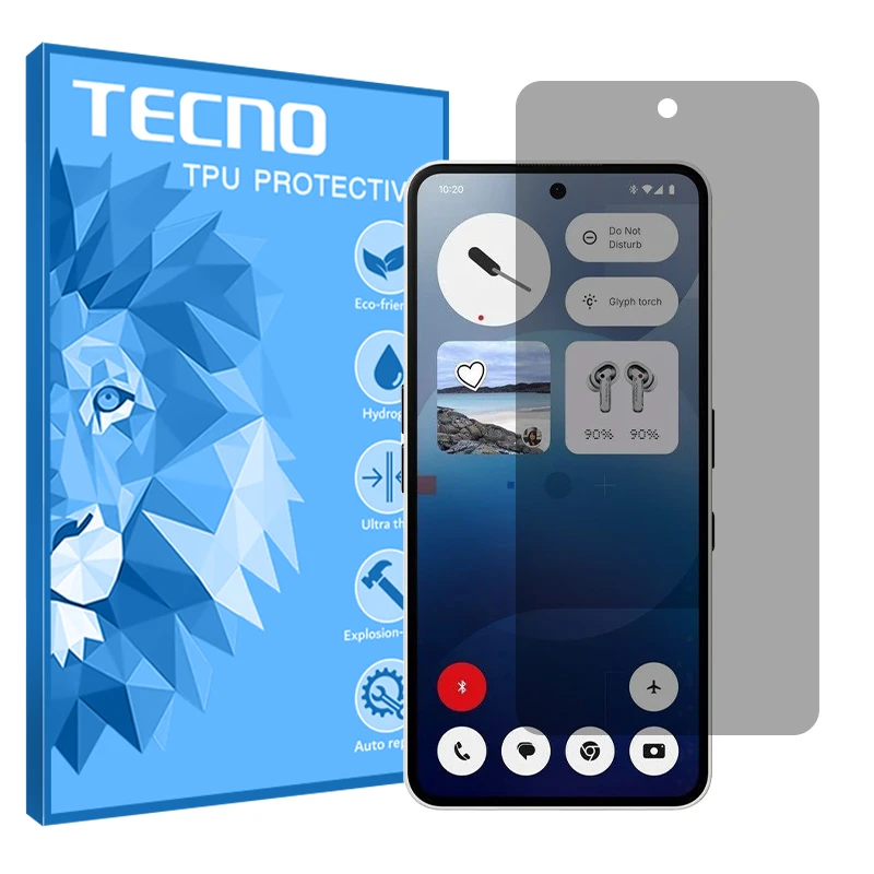 محافظ صفحه نمایش حریم شخصی تکنو مدل Resistant مناسب برای گوشی موبایل ناتینگ Phone 3a Pro