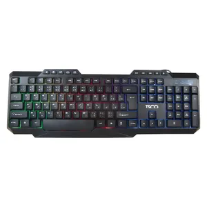 کیبورد تسکو مدل TK 8019، سوئیچ ممبران، Full-size، نورپردازی LED RGB