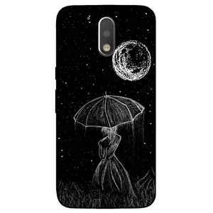 Megafone Girl and Moon 1369 Cover For Motorola Moto G4
