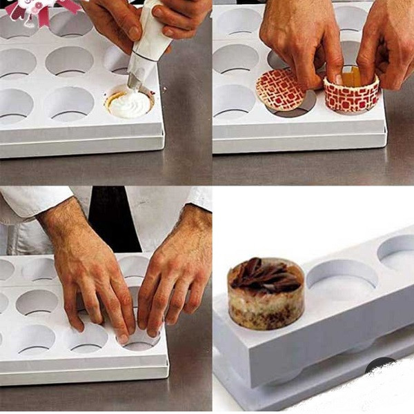 قالب کشویی کیک به گز مدل مونوپورشن دایره