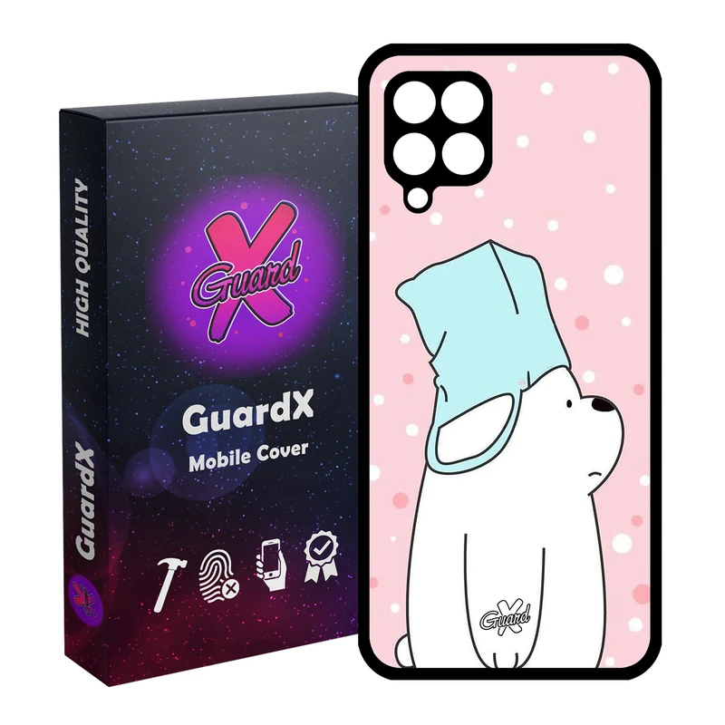 کاور گارد ایکس طرح Bear مدل Glass10019 مناسب برای گوشی موبایل سامسونگ Galaxy A12
