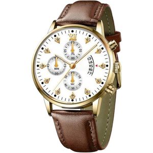 ساعت مچی عقربه‌ای مردانه کوارتز مدل صفحه یونانی تک موتور