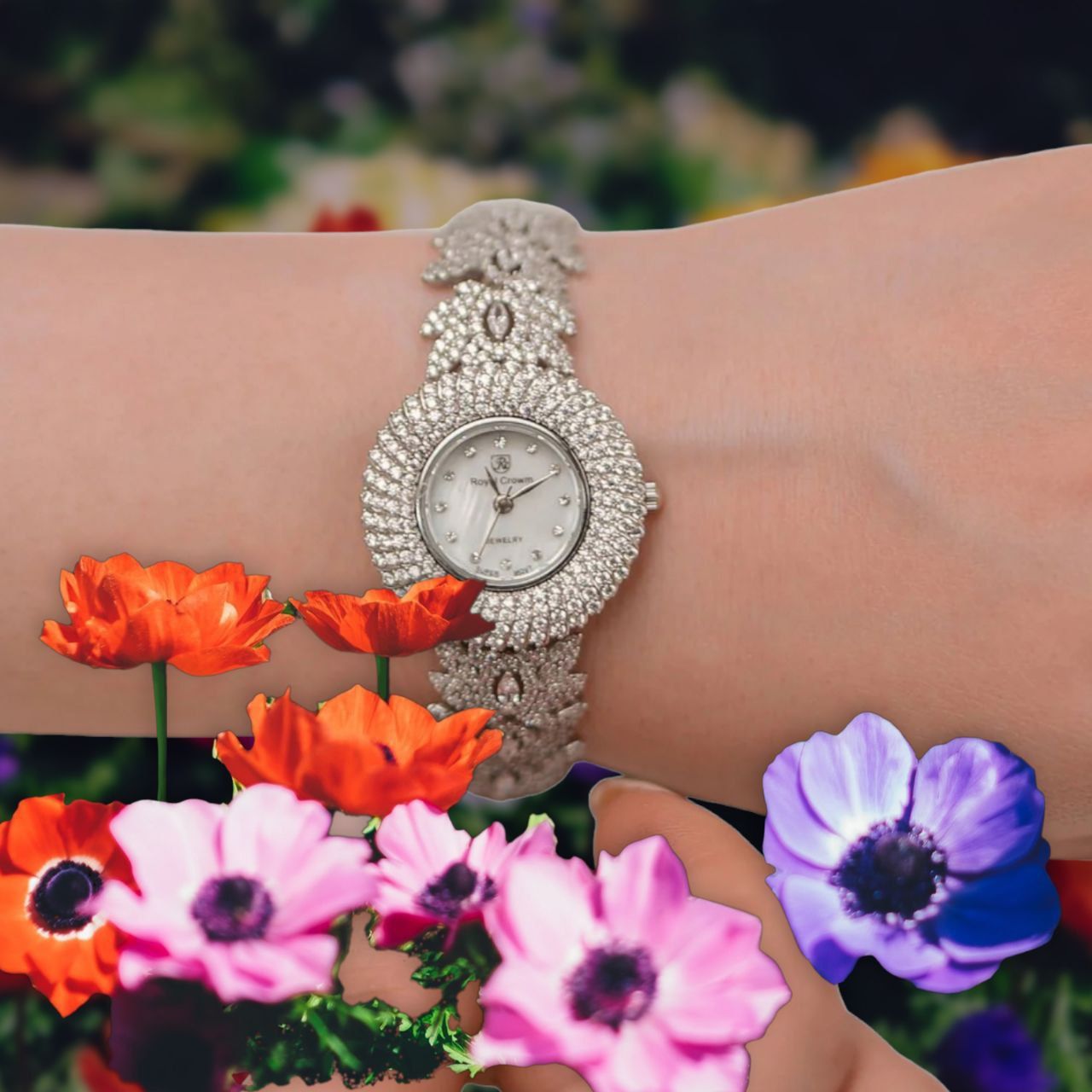 ساعت مچی عقربه ای زنانه رویال کرون مدل RZZDEH-085 ساچ - - 8