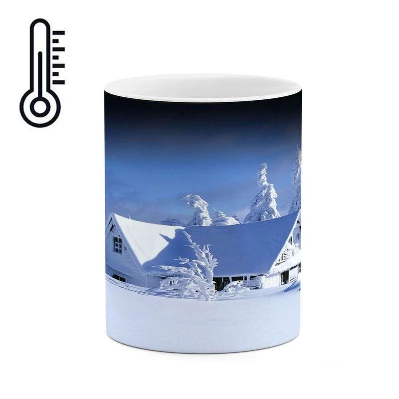 ماگ حرارتی کاکتی مدل منظره برفی کد mgh14972