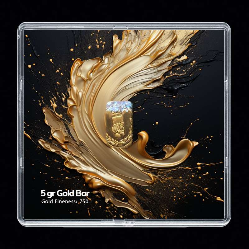 شمش طلا 18 عیار مدوپد مدل SG10033 شمش طلا 18 عیار مدوپد مدل SG10033