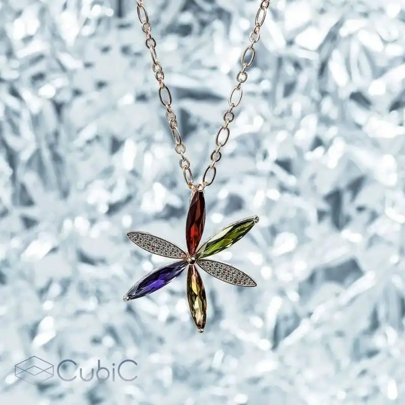 گردنبند زنانه کوبیک مدل QN-201131