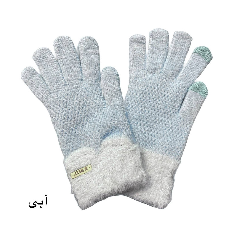 دستکش بافتنی دخترانه مدل xmd کد 01