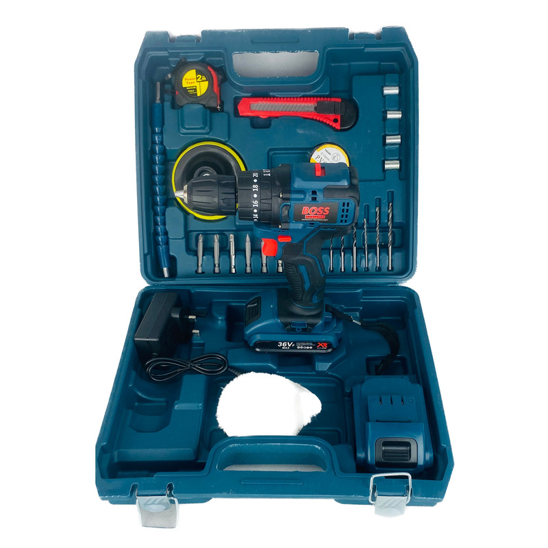 مجموعه 31 عددی دریل پیچ گوشتی شارژی باس مدل BRUSHLESS-36VF