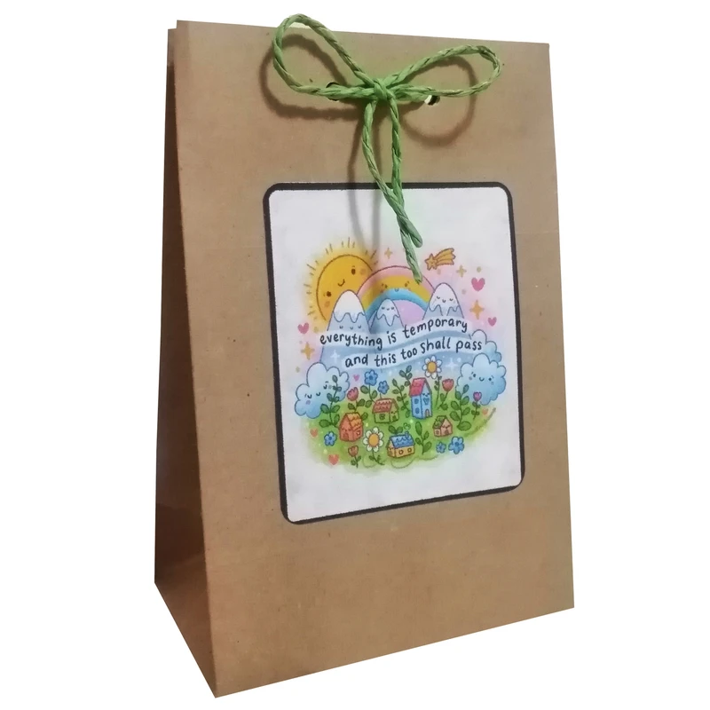 پاکت هدیه مدل جملات انگیزشی مجموعه 10عددی