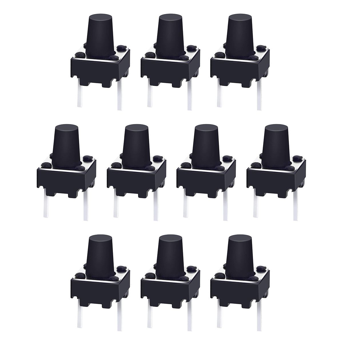 میکرو سوئیچ مدل Vertical-6×6×8-2P بسته 10 عددی میکرو سوئیچ مدل Vertical-6×6×8-2P بسته 10 عددی