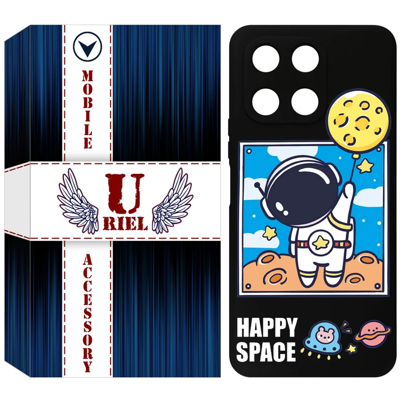 کاور یوریل مدل KSH کد 7 طرح فضانورد مناسب برای گوشی موبایل آنر X6A / X6A Plus