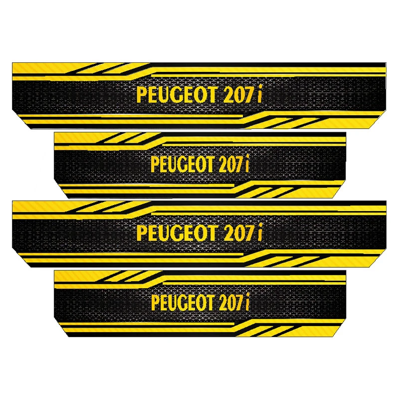 برچسب بدنه خودرو رایسان کد SP2002y مناسب برای 207 مجموعه 4 عددی