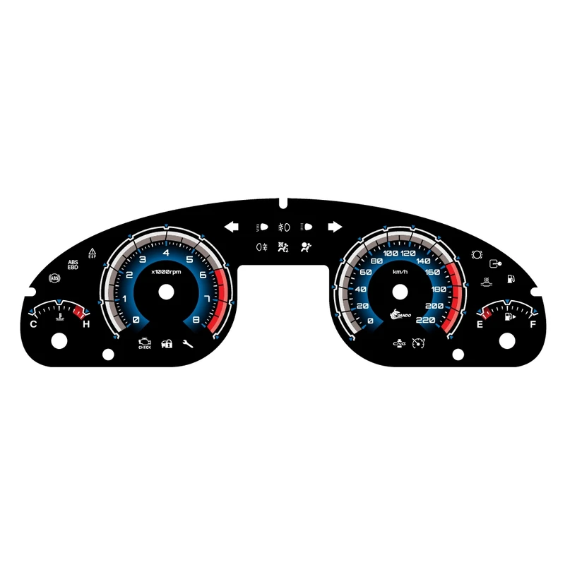 صفحه کیلومتر خودرو گاندو کد 01 مناسب برای سمند