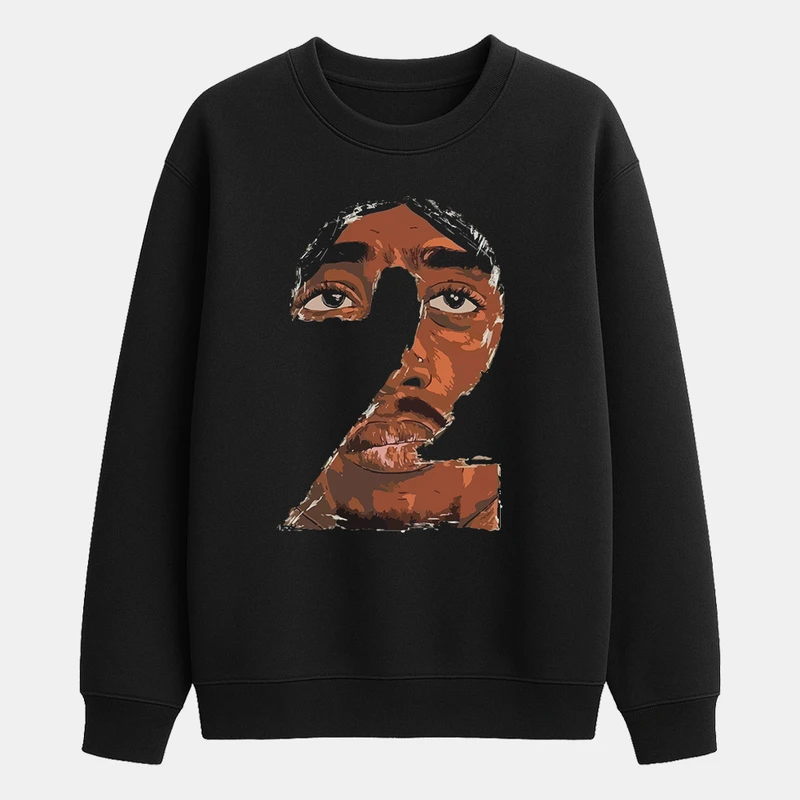 سویشرت مردانه باهرپوش شرق مدل هیپ هاپ استایل توپاک کد z291