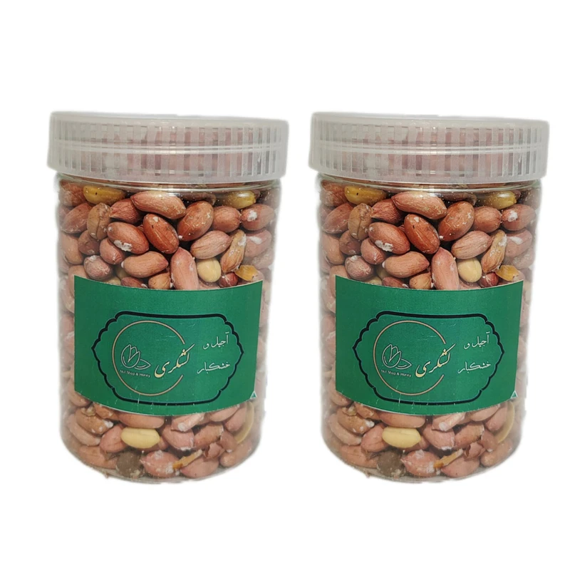 بادام زمینی آستانه اشرفیه - 500 گرم بسته 2 عددی