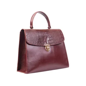 کیف مجلسی زنانه مدل پرچرم طبیعی تندیس کد 23044-01