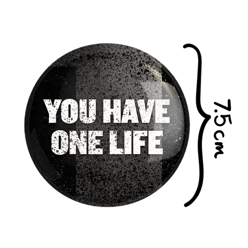 آینه جیبی خندالو طرح You Have One Life مدل تاشو کد 10039 آینه جیبی خندالو طرح You Have One Life مدل تاشو کد 10039