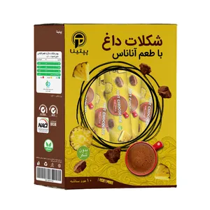 هات چاکلت با طعم آناناس بدون شکر پپتینا - 100 گرم بسته 10 عددی