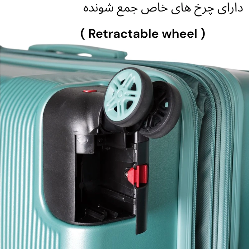 عکس شماره 7 : ست سه عددی چمدان اسپید مدل retractable wheel tr950