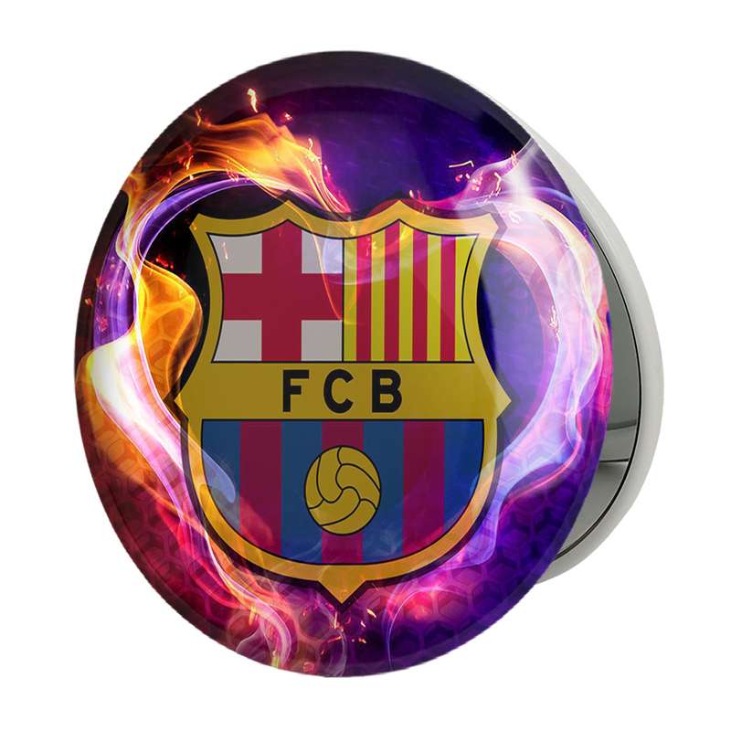 آینه جیبی خندالو طرح باشگاه بارسلونا مدل تاشو کد 26265