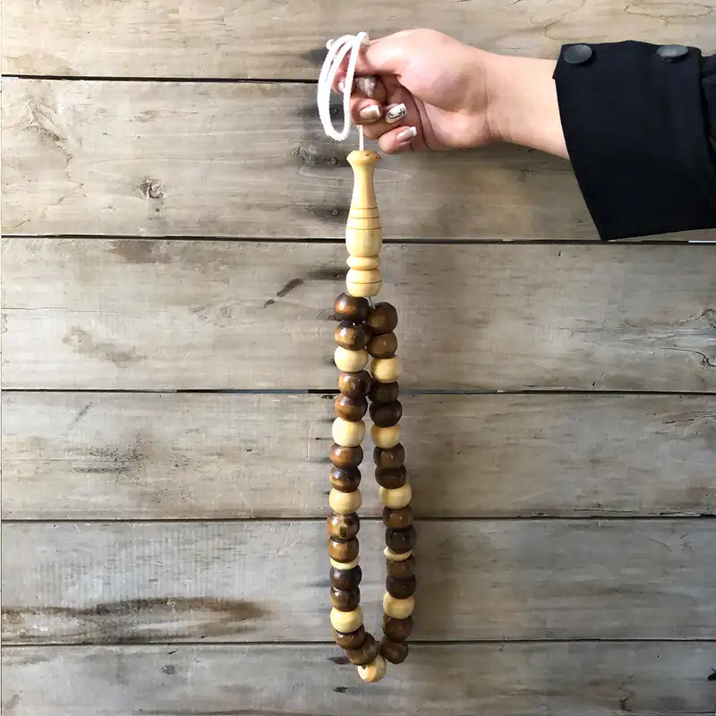 آویز چوبی  طرح تسبیح مدل B-220