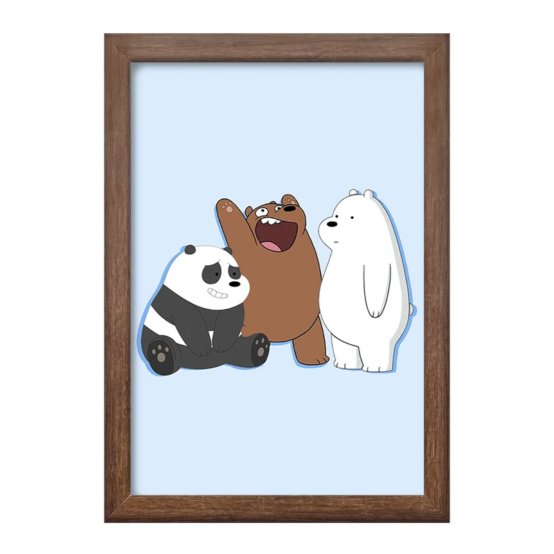 تابلو خندالو طرح انیمیشن سه خرس کله پوک کد 27649