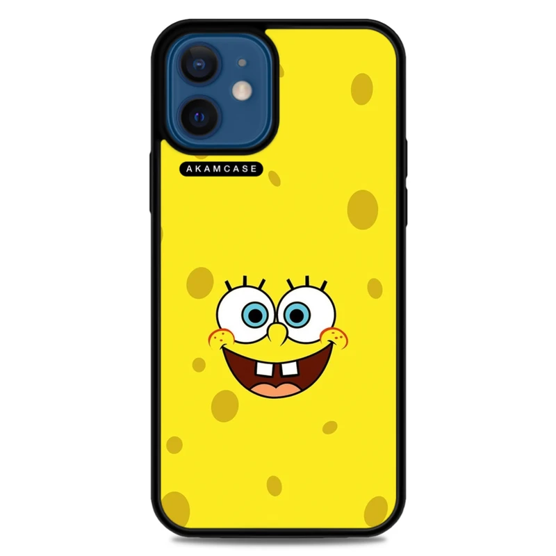 کاور آکام مدل AMC-WA12M-SPONGE BOB4 مناسب برای گوشی موبایل اپل iPhone 12 Mini