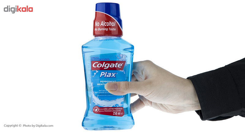 دهانشویه کلگیت سری Plax مدل Peppermint حجم 250 میلی لیتر