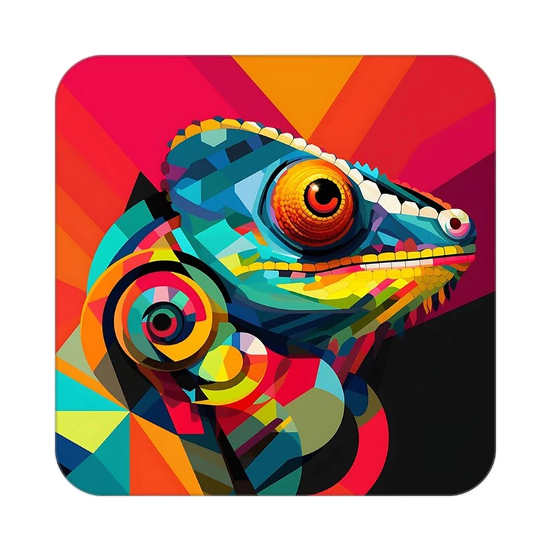 زیر لیوانی کاکتی طرح حیوانات رنگی مدل mp25345