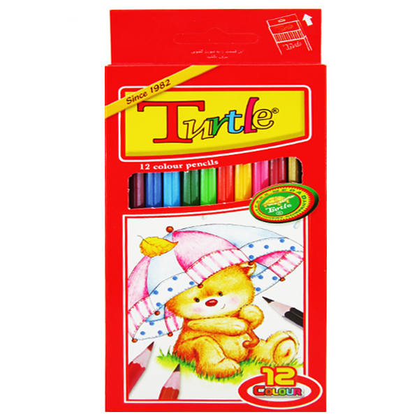 مداد رنگی 12 رنگ طرح خرس کد nil-3601