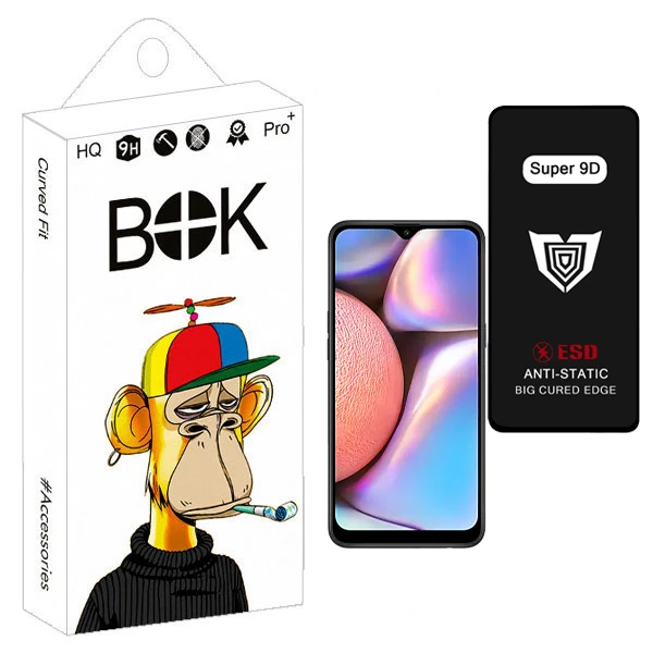 محافظ صفحه نمایش بوک مدل Super 9D مناسب برای گوشی موبایل سامسونگ Galaxy A10