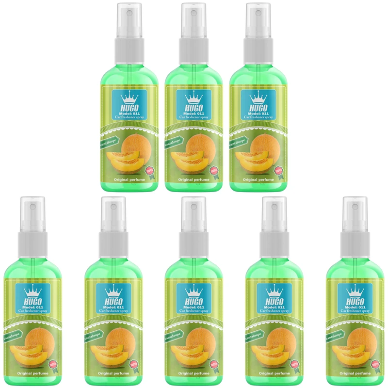 اسپری خوشبو کننده خودرو هوگو کد 011 با رایحه طالبی حجم 50 میلی لیتر بسته 8 عددی