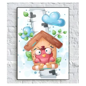 تابلو شاسی کودک مدل پرنده و لانه