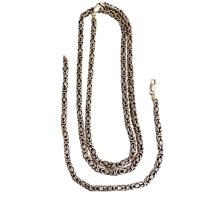 نیم ست نقره مردانه مدل MG002