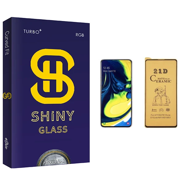 محافظ صفحه نمایش سرامیکی آتوچبو مدل Shiny Glass مناسب برای گوشی موبایل سامسونگ Galaxy A81