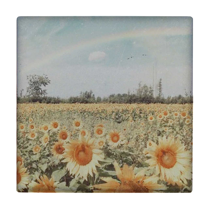 زیر لیوانی طرح نقاشی مزرعه آفتابگردان کد    3401528_845