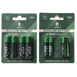 Green lion Alkaline Battery AAA & AA 1.5V