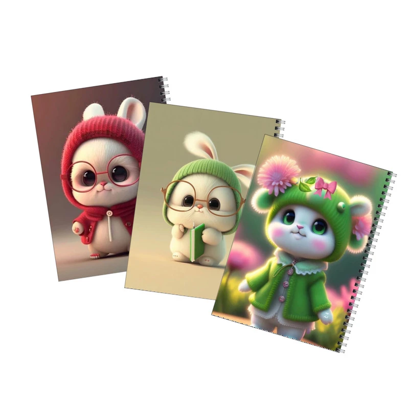 دفتر مشق 100 برگ بامبیلیپ طرح خرگوش فانتزی کد 71 مجموعه 3 عددی