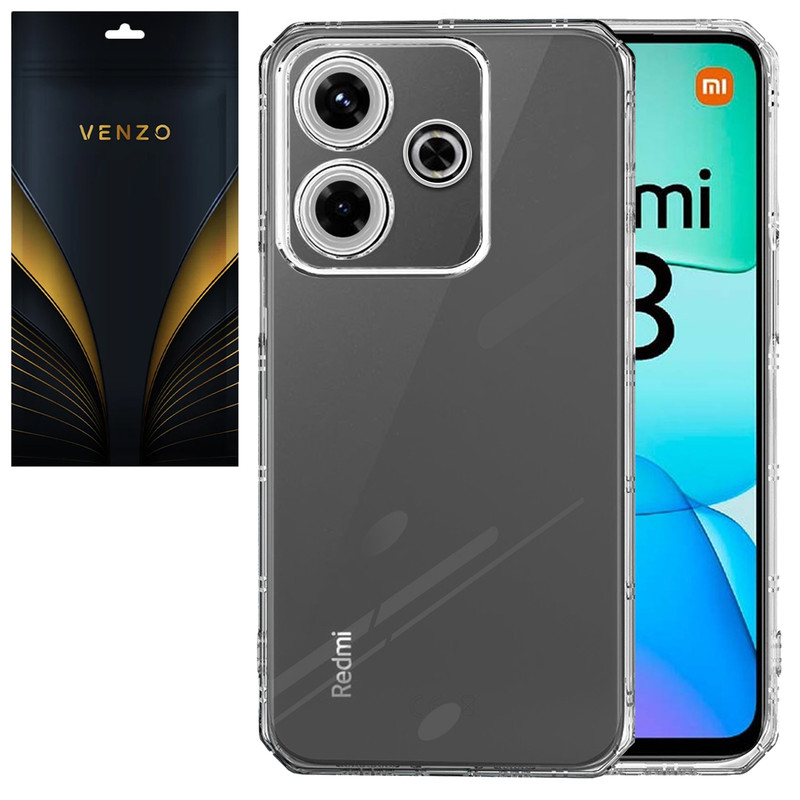کاور ونزو مدل Crystal مناسب برای گوشی موبایل شیائومی Redmi 13X / Poco M6 / Redmi 13