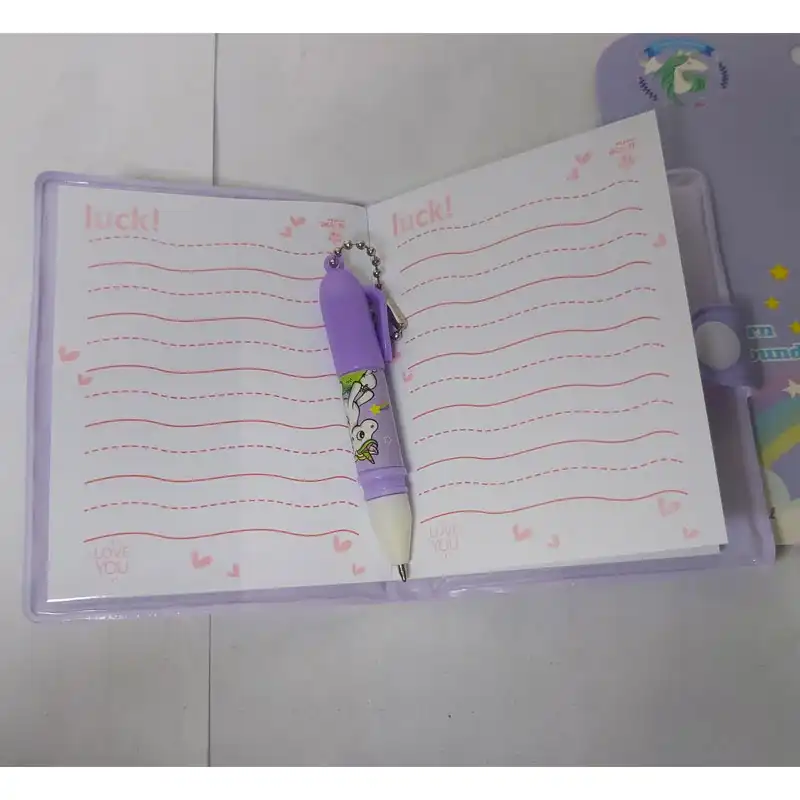 ست خودکار و دفترچه یادداشت مدل تکشاخ کد 002