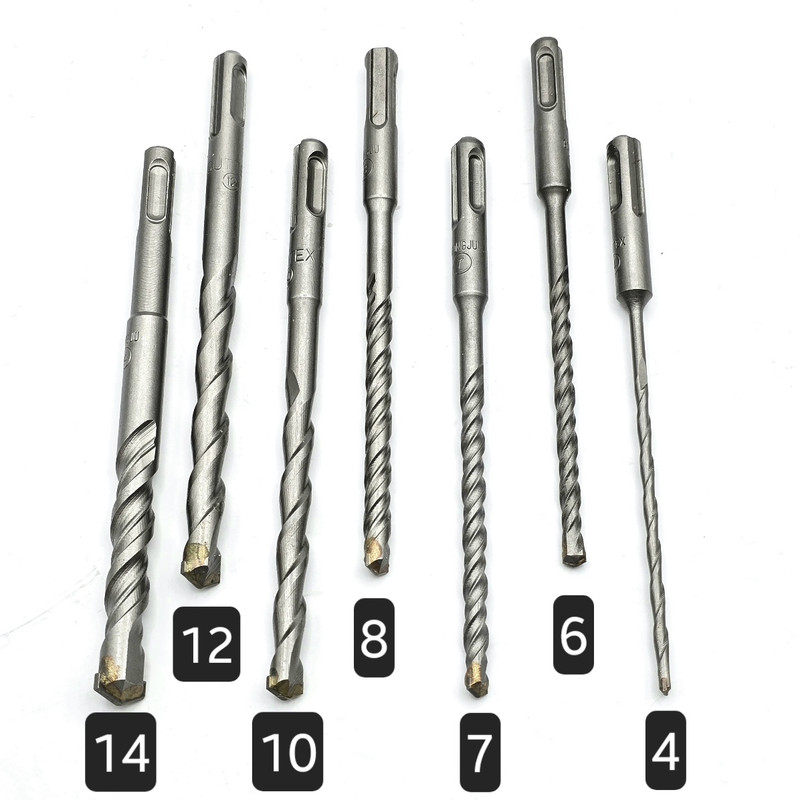 مته الماسه چهار شیار گوانژو کد 16-CM سایز 4-6-7-8-10-12-14 مجموعه 7 عددی مته الماسه چهار شیار گوانژو کد 16-CM سایز 4-6-7-8-10-12-14 مجموعه 7 عددی