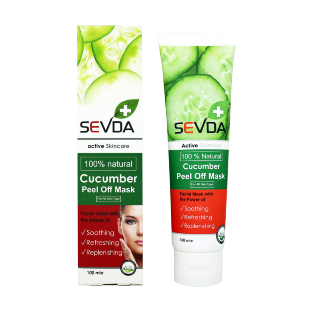 ماسک صورت سودا مدل Cucumber حجم 100میلی لیتر به همراه ماسک صورت سودا مدل Pawer Black