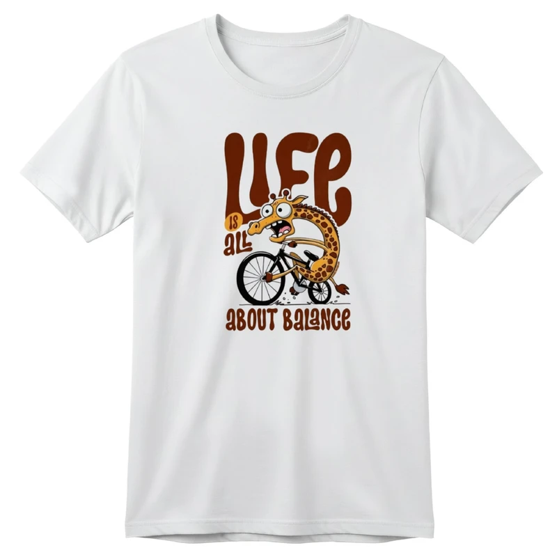 تی‌شرت آستین کوتاه بچگانه مدل زرافه کد v19 