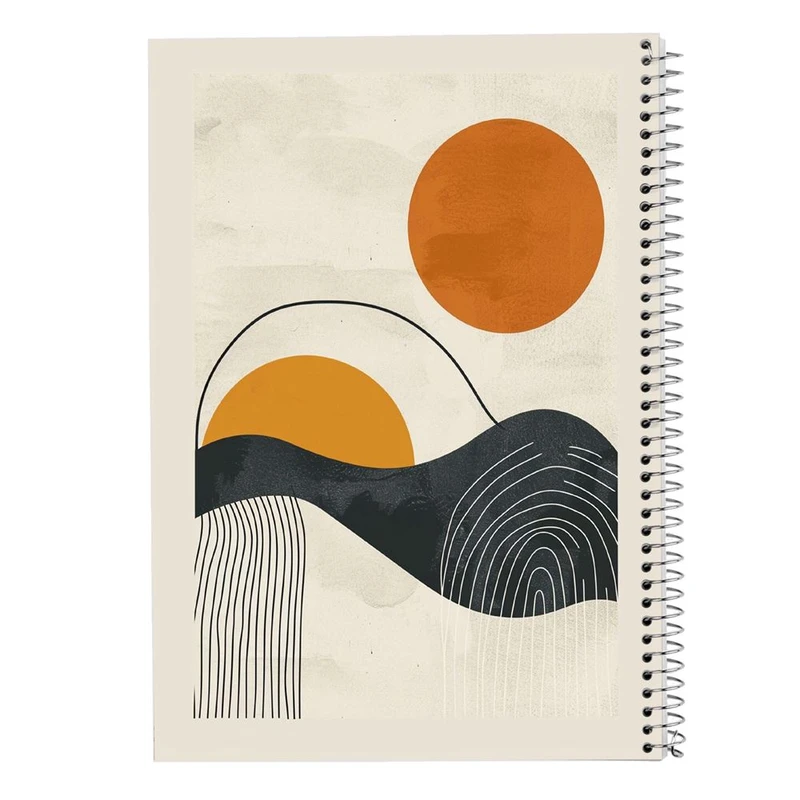 دفتر ژورنال نویسی 50 برگ مدوپد مدل نقطه ای طرح اشکال فانتزی کد DF16215