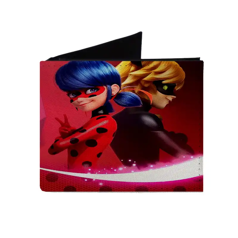 کیف پول بچگانه طرح دختر کفشدوزکی و پسر گربه ای مدل kp360