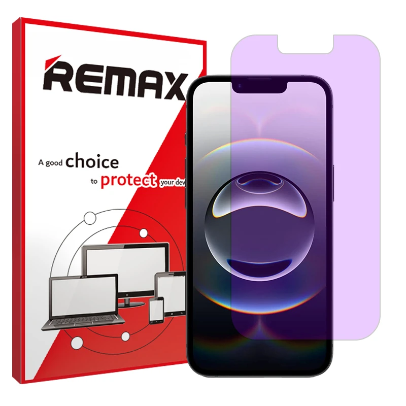 محافظ صفحه نمایش آنتی پرپل ریمکس مدل Resistant مناسب برای گوشی موبایل اپل iPhone 16e