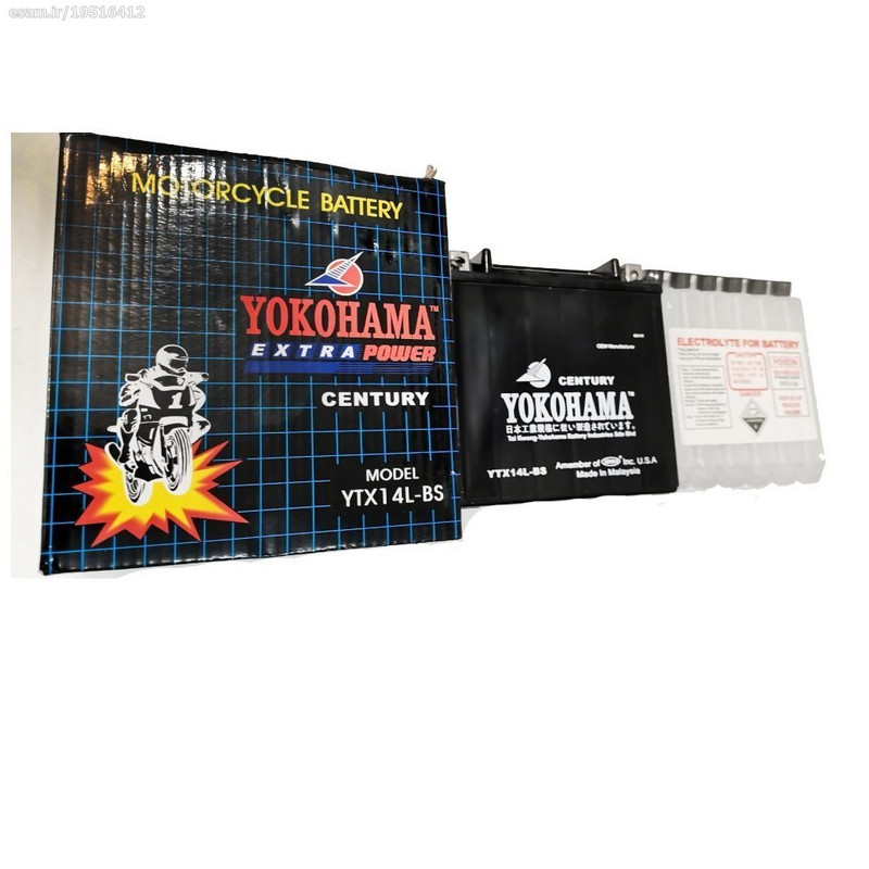 باتری موتورسیکلت یوکوهاما مدل 12V 14A